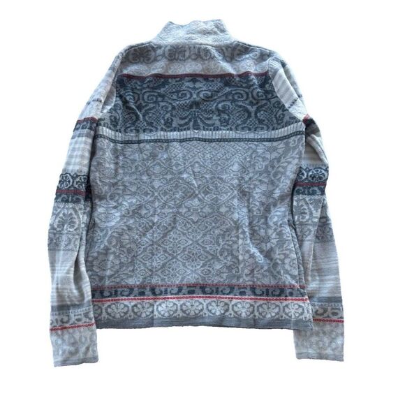 Icelandic Designs Women's Small Chloe Zip Up Sweater Wool Blend Nordic - Picture 3 of 10